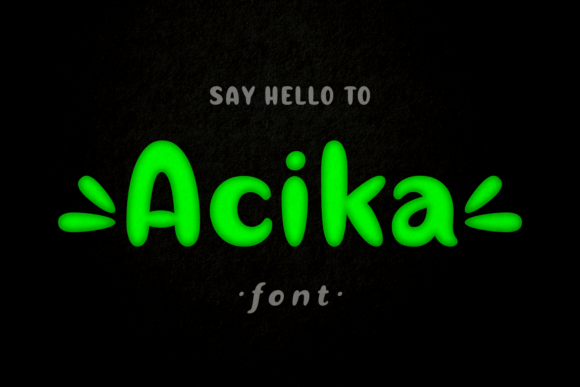 Acika: A Sweet and Quirky Font for Creative Makers