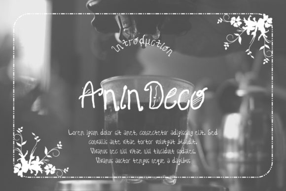 Anin Deco: A Charming Display Font for Editorial Design