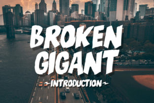 Bring Your Creations to Life with Broken Gigant Font