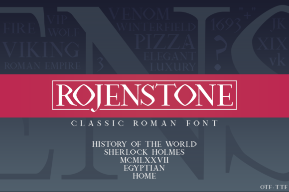 Discover the Elegance of Rojenstone: A Unique Display Font