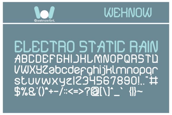 Electro Static Rain: A Futuristic Font for Bold Campaigns