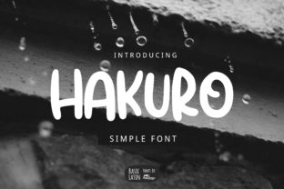 Hakuro: A Fun and Clean Display Font for Editorial Design