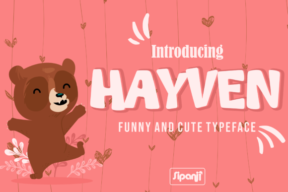 Hayven: A Bold and Cute Display Font for Creative Web Design