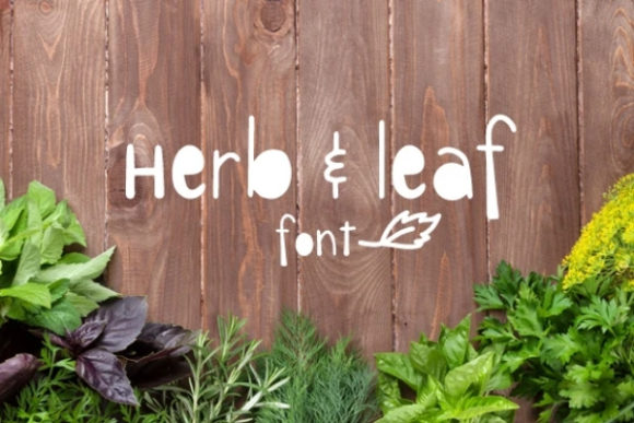 Herb Leaf: A Fun and Chunky Display Font for Editorial Design