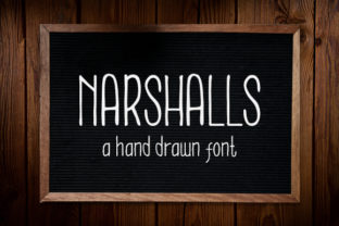 Narshalls: A Hand-Drawn Display Font for Elegant Design