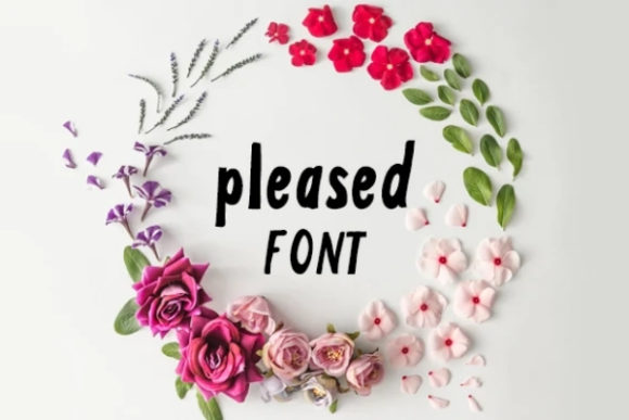 Pleased: A Friendly Display Font for Engaging Content