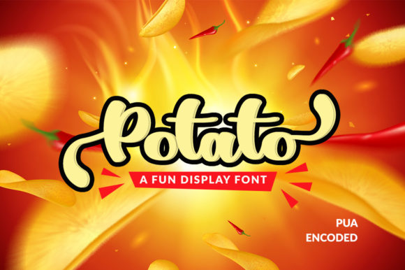Potato: A Cheerful Display Font for Editorial Design