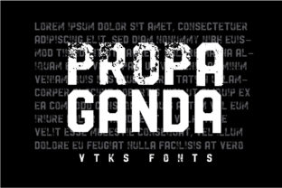 Propaganda: A Clean and Casual Display Font for Editorial Design