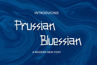 Prussian Bluessian: A Charming Display Font for Editorial Design