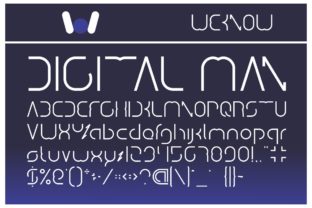 Unleash Creativity with Digital Man: A Versatile Display Font