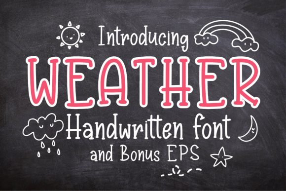 Weather: A Playful Font for Creative Branding