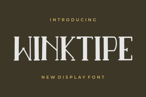 Winktipe: A Playfully Conceptual Display Font for Creative Projects